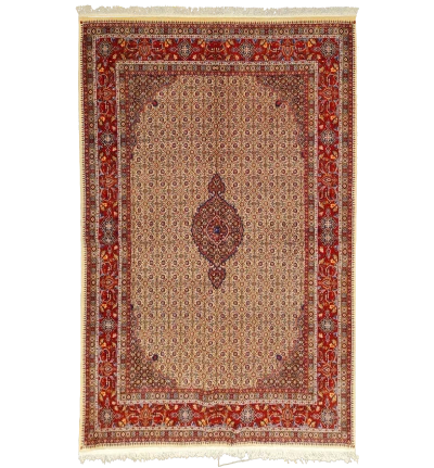 Handmade Herati Persian Moud Area Rug 45576